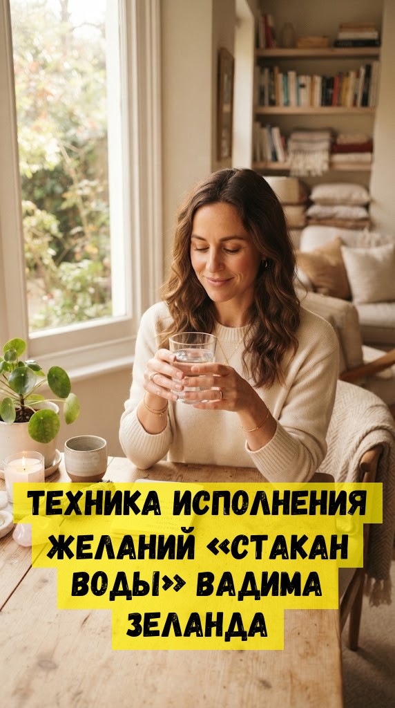 ТЕХНИКА ИСПОЛНЕНИЯ ЖЕЛАНИЙ &laquo;СТАКАН ВОДЫ&raquo; ВАДИМА ЗЕЛАНДА
