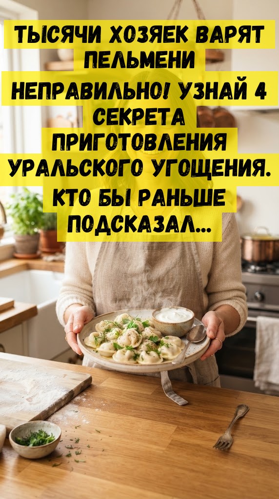 Тысячи хозяек варят пельмени неправильно! Узнай 4 секрета приготовления уральского угощения. Кто бы раньше подсказал...