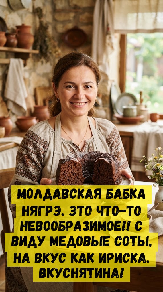Молдавская бабка нягрэ. Это что-то невообразимое!! С виду медовые соты, на вкус как ириска. Вкуснятина!