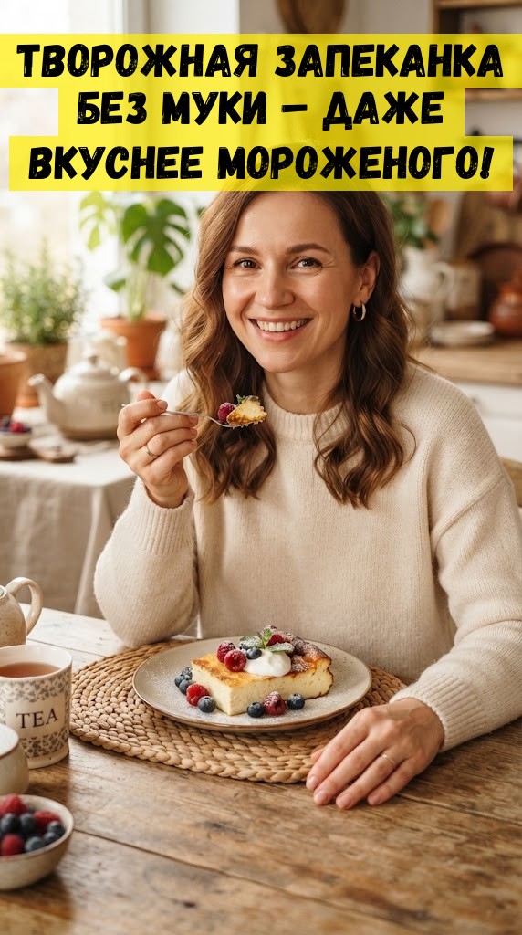 Творожная запеканка без муки – даже вкуснее мороженого! Творожная запеканка без муки – даже вкуснее мороженого!