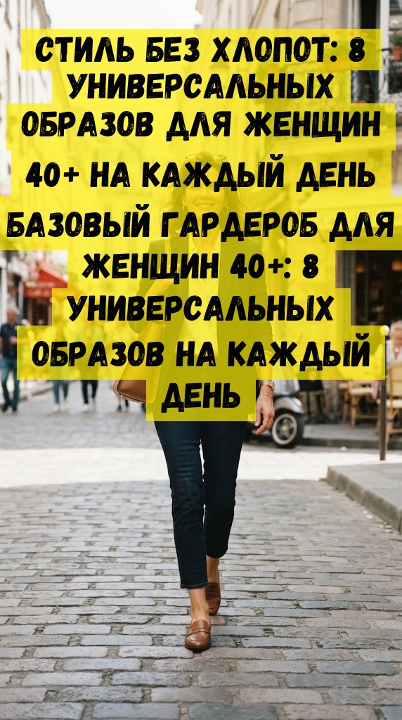 Стиль без хлопот: 8 универсальных образов для женщин 40+ на каждый день Стиль без хлопот: 8 универсальных образов для женщин 40+ на каждый день