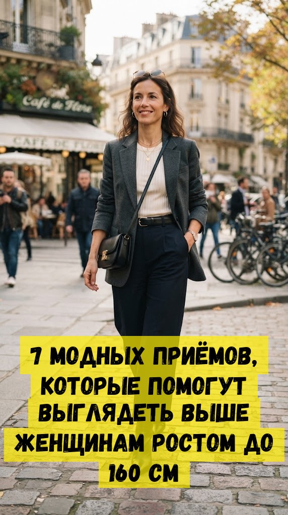 7 модных приёмов, которые помогут выглядеть выше женщинам ростом до 160 см